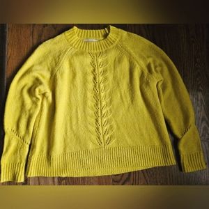 LOFT Pointelle crewneck sweater